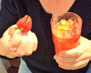 Erdbeer-Limetten-Bowle